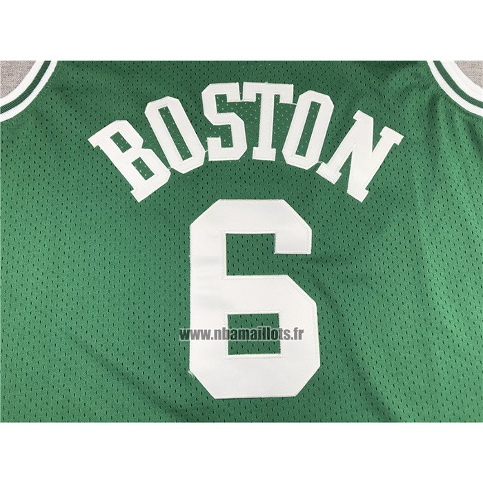 Maillot Boston Celtics Bill Russell NO 6 Hardwood Classics 1962-63 Vert